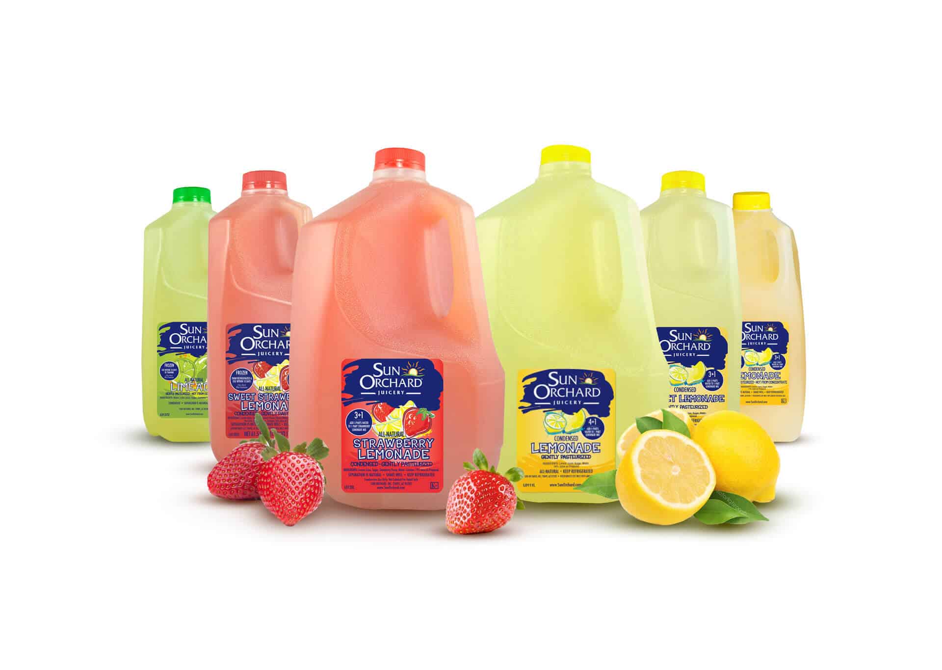 NFC condensed lemonades limeades fruit waters