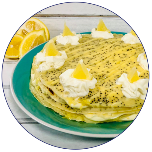 Lemon Poppyseed Crepe Cake Sun Orchard, LLC